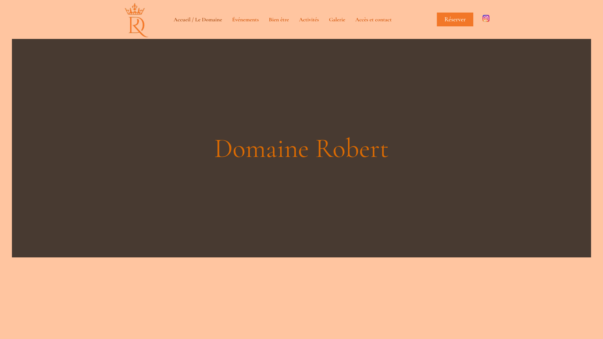 Aperçu du site Domaine Robert