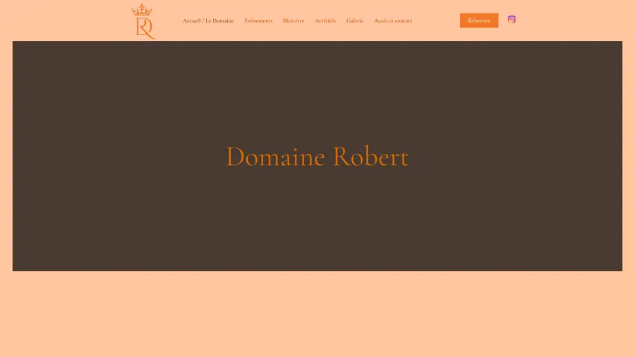 Aperçu du site Domaine Robert