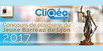 CliQéo, partenaire du concours de plaidoirie du Jeune Barreau de Lyon